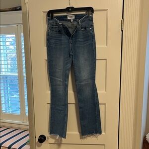 PAIGE Dark Blue Straight Leg Women's Jeans